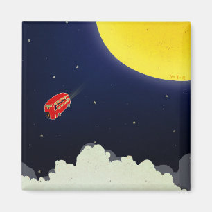 Zum Mond Magnet