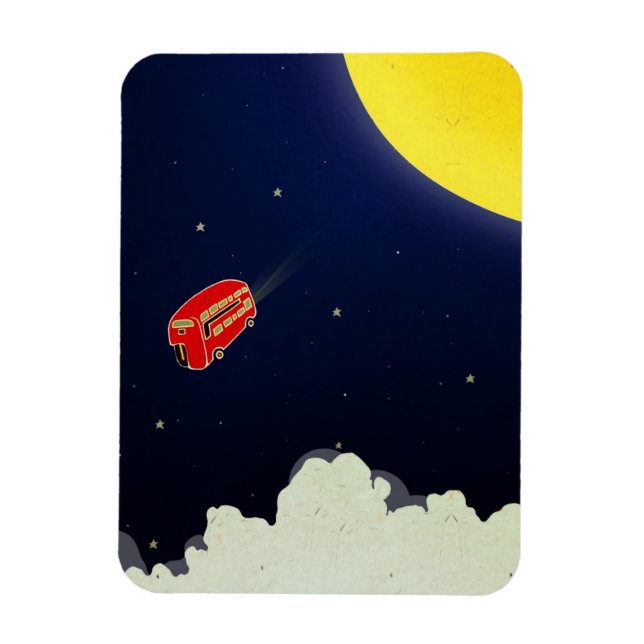 Zum Mond Magnet (Vertikal)