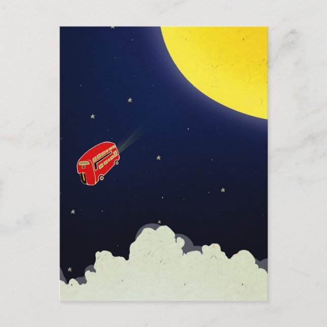 Zum Mond Postkarte (Vorderseite)