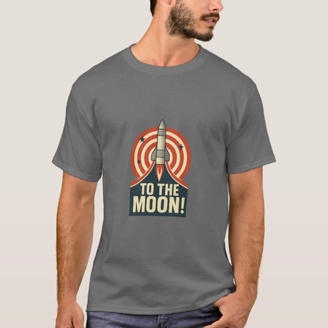 Zum Mond! T-Shirt (Vorderseite)