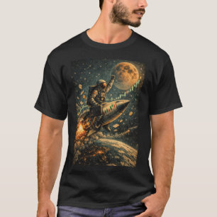 Zum Mond - Trading Astronaut, Forex, Krypto T-Shirt