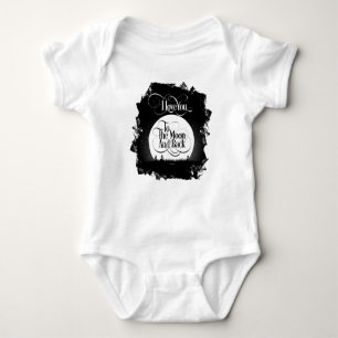 Zum Mond und zum Rücken Babyanzug Baby Strampler