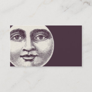 Zum Mond und zur Rückseite Visitenkarte
