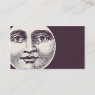 Zum Mond und zur Rückseite Visitenkarte