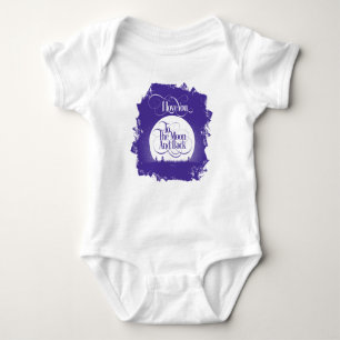 Zum Mond und zurück Baby Strampler