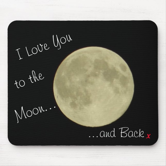 Zum Mond und zurück Mousepad (Vorne)