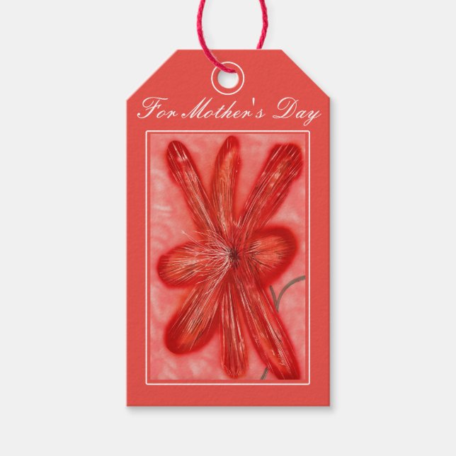 Zum Muttertag Geschenkanhänger (Vorderseite)