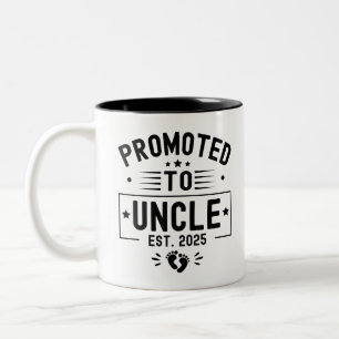 Zum Onkel befördert ca. 2025 Bald Onkel 2025  Zweifarbige Tasse