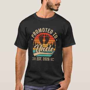 Zum Onkel befördert Erw. 2026 Großeltern Baby Ankü T-Shirt