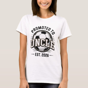 Zum Onkel befördert Est 2026 Fußball durch Ankündi T-Shirt