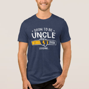 Zum Onkel befördert geschätzt 2026 Baby-Ankündigun Tri-Blend Shirt