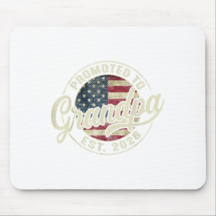 Zum Opa befördert 2026 Baby erwartet USA-Flagge G Mousepad