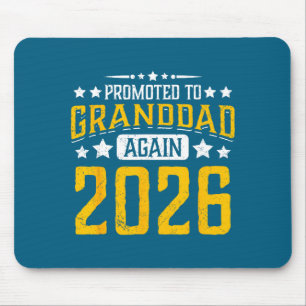 Zum Opa befördert 2026 stolzer Opa 26 Ankündigung Mousepad