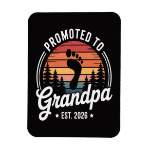 Zum Opa befördert ca. 2026 Magnet