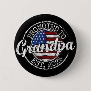 Zum Opa Befördert Est 2025 Bald Opa Button