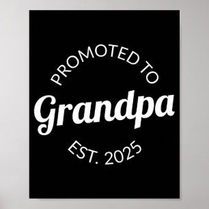 Zum Opa Befördert Est 2025 I T-Shirt Poster