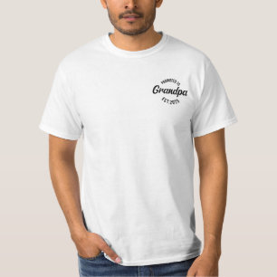 Zum Opa befördert Est 2025 Neuer Opa 2025 T-Shirt