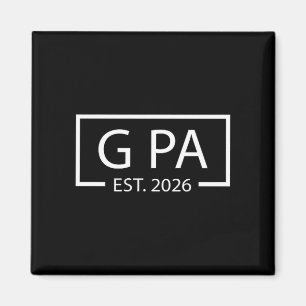 Zum Opa Befördert Est 2026 Baby Ankündigung Cket Magnet