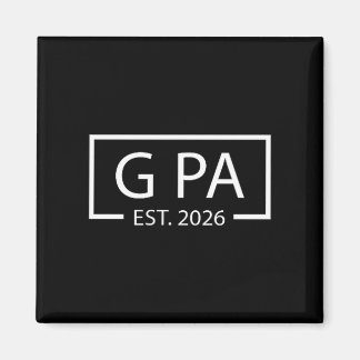 Zum Opa Befördert Est 2026 Baby Ankündigung Cket Magnet