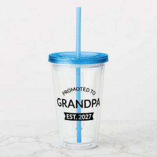Zum Opa Befördert Geschätzt 2027 Neuer Papa II Acryltrinkbecher