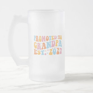 Zum Opa Befördert Geschätzt 2027 Neuer Papa Mattglas Bierglas