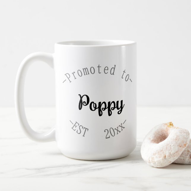Zum Opa befördert Kaffeetasse (Mit Donut)