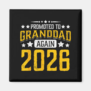Zum Opa ernannt 2026 stolzer Opa 26 Ankündigung Magnet