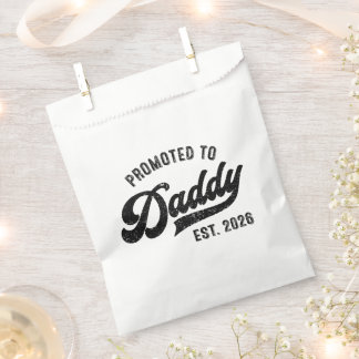 Zum Papa befördert 2026 – Babyankündigung Geschenktütchen