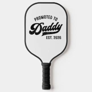 Zum Papa befördert 2026 – Babyankündigung Pickleball Schläger