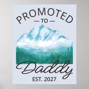 Zum Papa Befördert Erw. 2027 Neue Papa-Ankündigung Poster