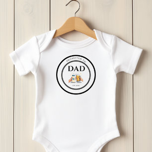 Zum Papa befördert Est 2026 Baby Bodysuit Strampler