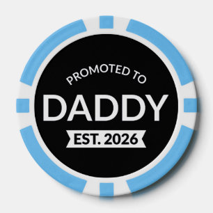 Zum Papa befördert Est. 2026 II Pokerchips