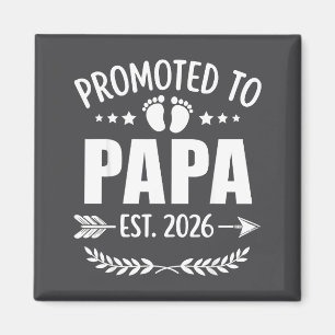 Zum Papa Befördert Est 2026 Neuer Opa Schwangersch Magnet