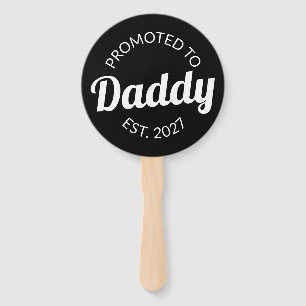 Zum Papa Befördert Est 2027 Neuer Papa Baby Shower Fächer