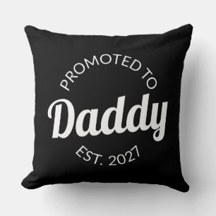 Zum Papa Befördert Est 2027 Neuer Papa Baby Shower Kissen