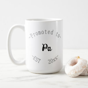 Zum Papa befördert Kaffeetasse