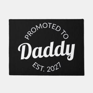 Zum Papa Befördert Seit 2027 Neuer Papa Baby-Party Fußmatte