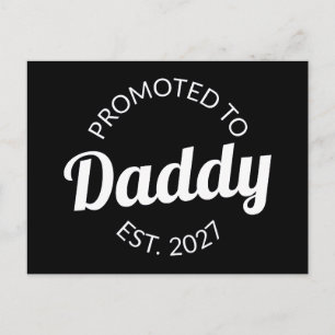 Zum Papa Befördert Seit 2027 Neuer Papa Baby-Party Postkarte
