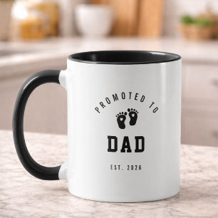 Zum Papa befördert Tasse Neue Papa-Geschenkidee