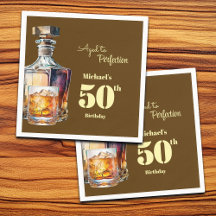 Zum perfekten Alter Herren 50. Whiskey Geburtstag
