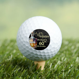 Zum perfekten Alter - Herren 60. Whiskey-Geburtsta Golfball