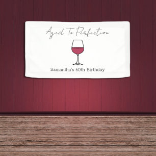 Zum perfekten Wein 60. Geburtstag Banner