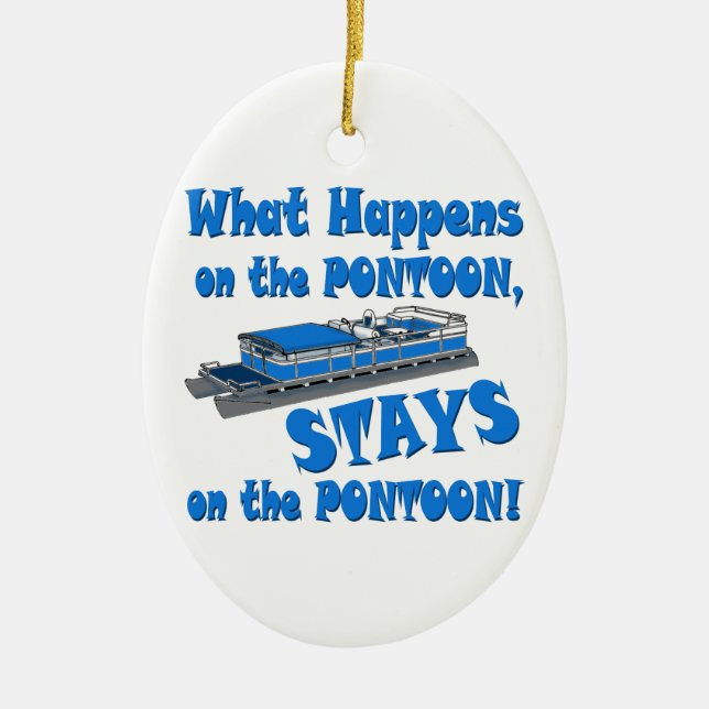 Zum Pontoon Keramik Ornament (Vorne)