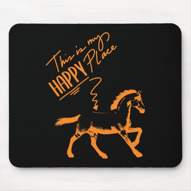 Zum Reiten Geboren Pferde Girl Rider Mousepad (Vorne)