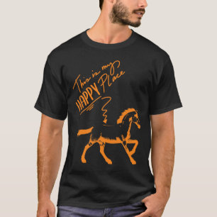 Zum Reiten Geboren Pferde Girl Rider T-Shirt