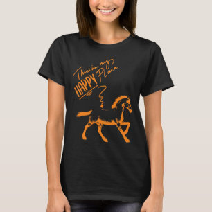 Zum Reiten Geboren Pferde Girl Rider T-Shirt