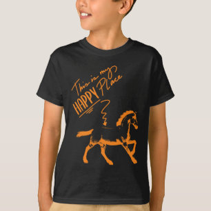 Zum Reiten Geboren Pferde Girl Rider T-Shirt