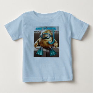 Zum Schnorcheln geboren Jugend Baby T-shirt