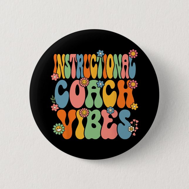 zum Schullehrer Vibes First Day of S Button (Vorderseite)