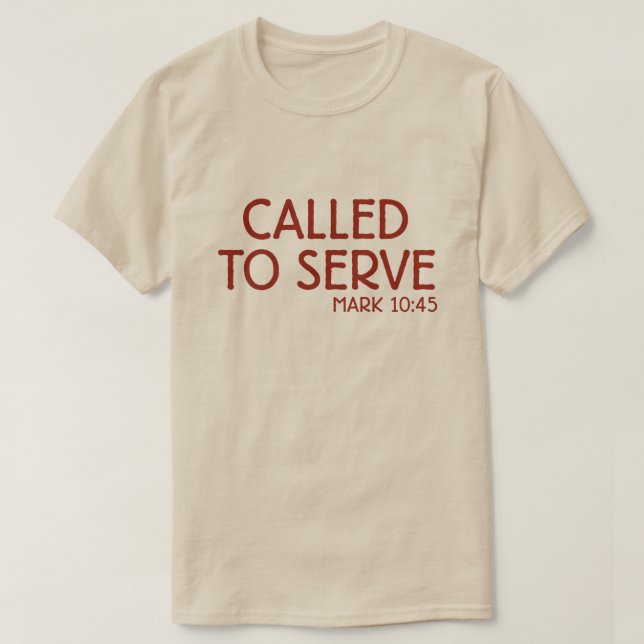 Zum Servieren von Shirt aufgerufen - Bibelverse Jo (Design vorne)